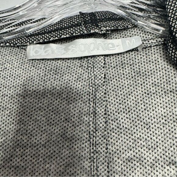 Lola & Sophie gray and black wool blend cardigan size medium - Picture 4 of 6